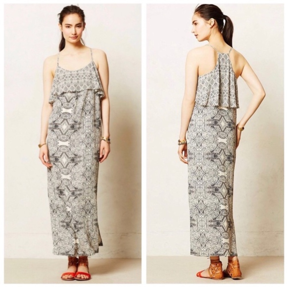 ANTHROPOLOGIE Talitha Racerback Maxi Dress 6P NIP